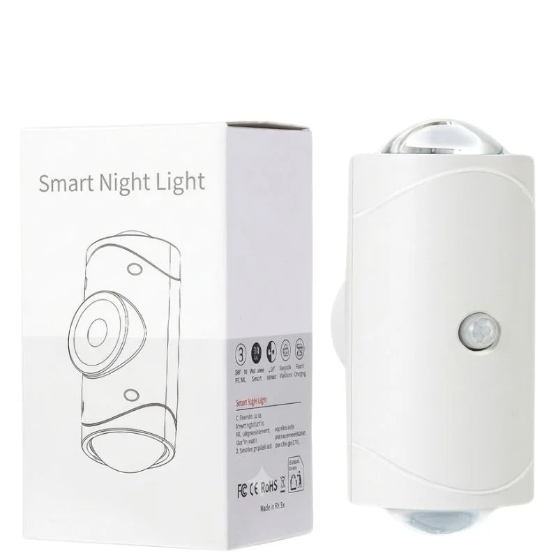 LED Motion Sensor Night Light – Rechargeable Wireless Magnetic Wall Lamp for Indoor & Outdoor Use