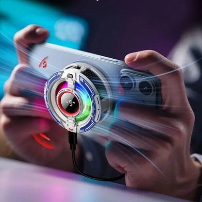 CX16 Magnetic Mobile Cooling Fan – Semiconductor RGB Phone Cooler for Android & iPhone