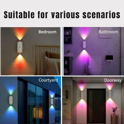 LED Motion Sensor Night Light – Rechargeable Wireless Magnetic Wall Lamp for Indoor & Outdoor Use