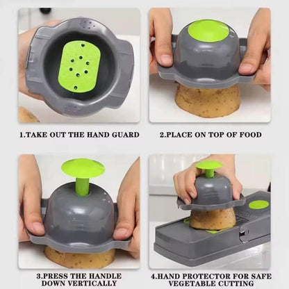 Multifunctional 16-in-1 Mandoline Slicer – Vegetable Chopper & Food Grater Set