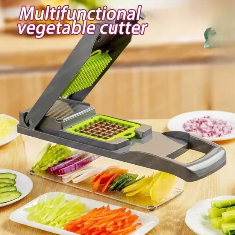Multifunctional 16-in-1 Mandoline Slicer – Vegetable Chopper & Food Grater Set