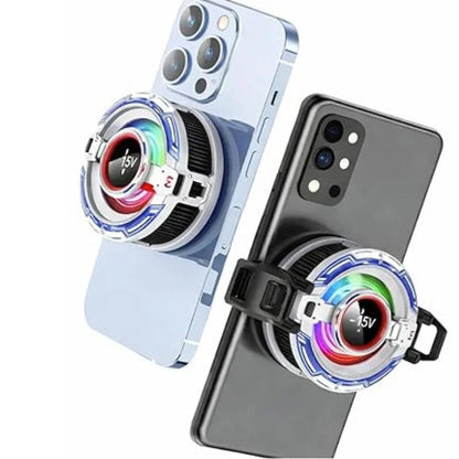 CX16 Magnetic Mobile Cooling Fan – Semiconductor RGB Phone Cooler for Android & iPhone